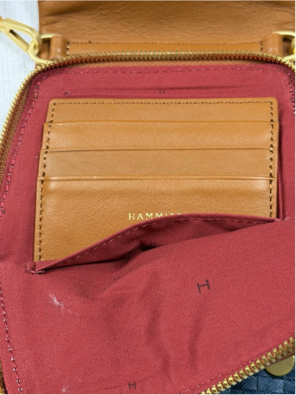 Hammitt VIP Mobile mosaic denim Crossbody Bag - Picture 9 of 13